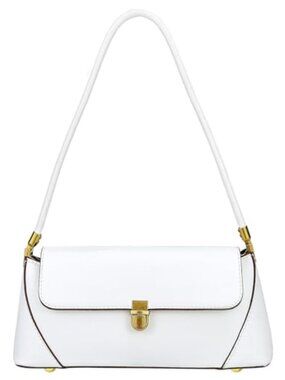 PU Leather Shoulder Bag Satchel Snap Zipper Medium Lightweight Everyday Purse